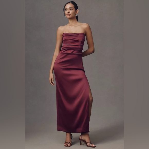 Anthropologie Dresses & Skirts - Anthropologie BHLDN Stretch Satin Dress